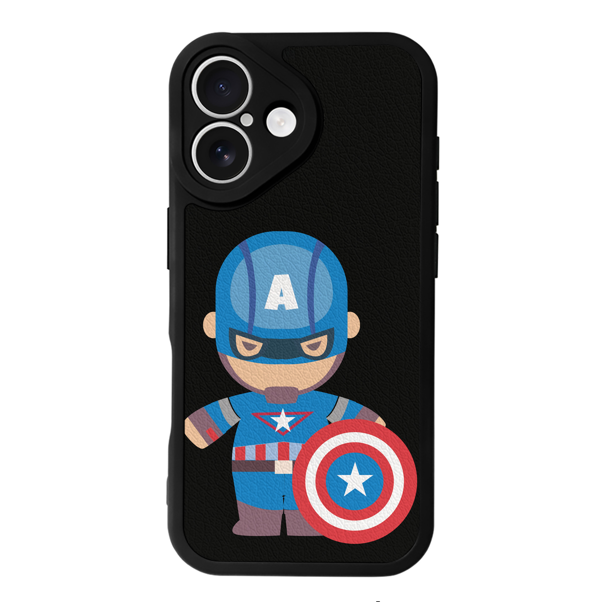 （画像用） アベンジャーズ The Avengers 【iPhone 16シリーズ対応】シリコンスマホケース（レザー調） 材質：シリコン